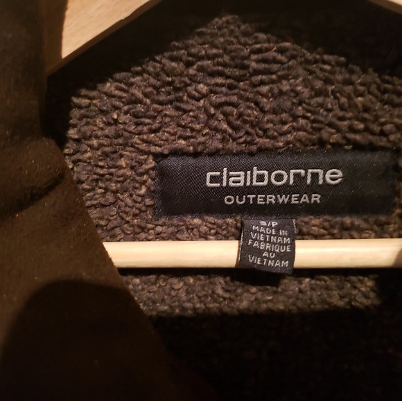 Clairborne outerwear faux suede coat - Picture 4 of 5